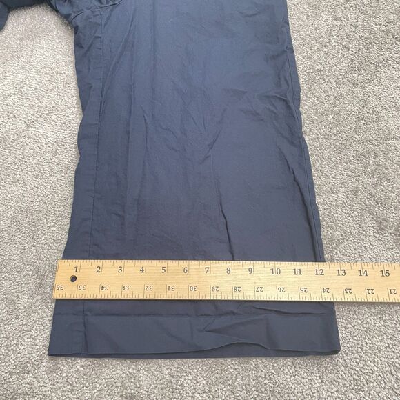 J.Crew Rory  Wide Leg Cullote Crop Pants Womens 10 Navy Blue Gaucho Cotton 31x19 - Picture 8 of 10